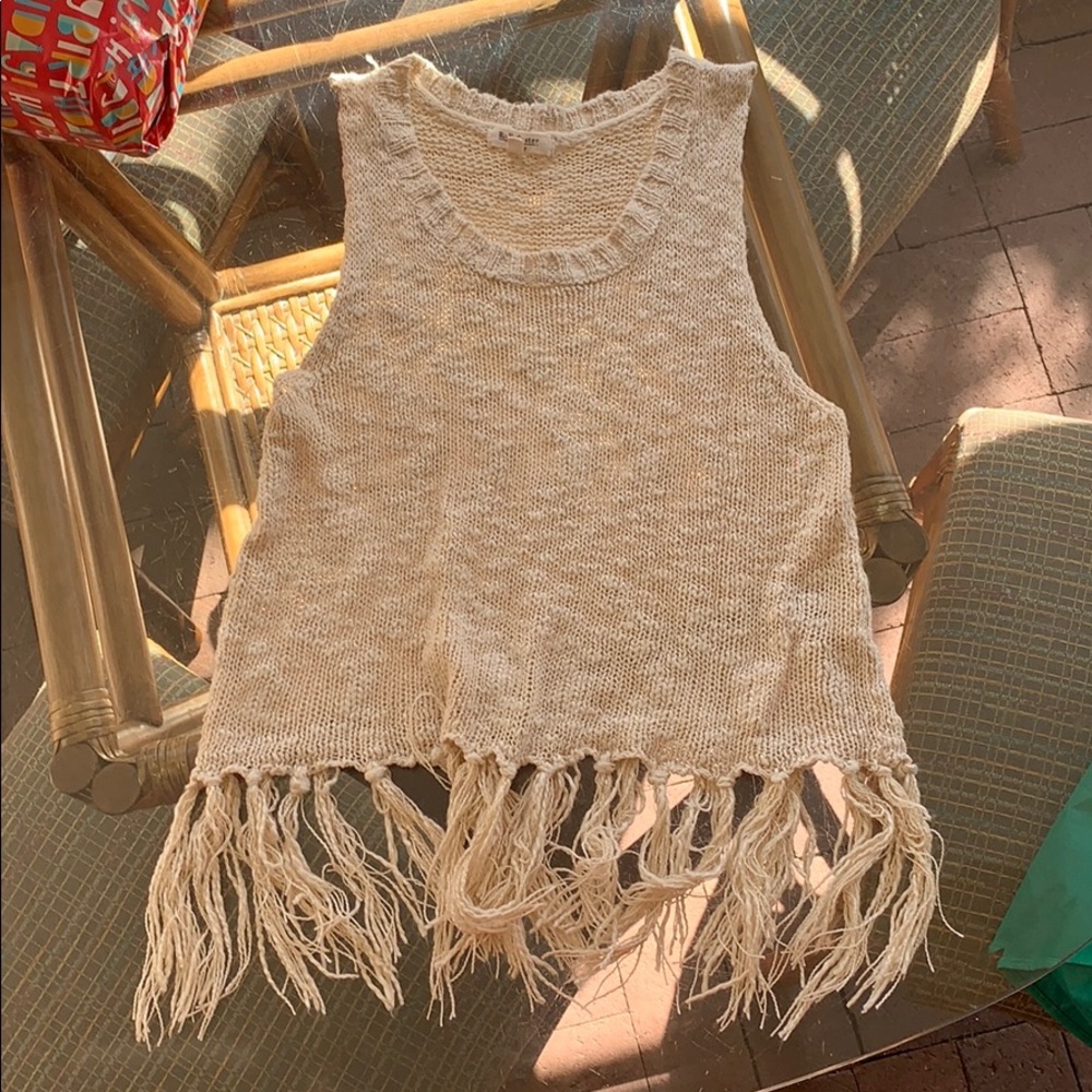 Knit hippie shirt in brown